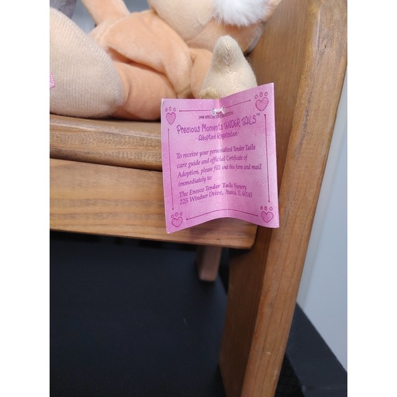 Vtg 1998 Enesco Precious Moments Tender Tails Monkeys Set of 3 Holding Hands NWT - Picture 3 of 8